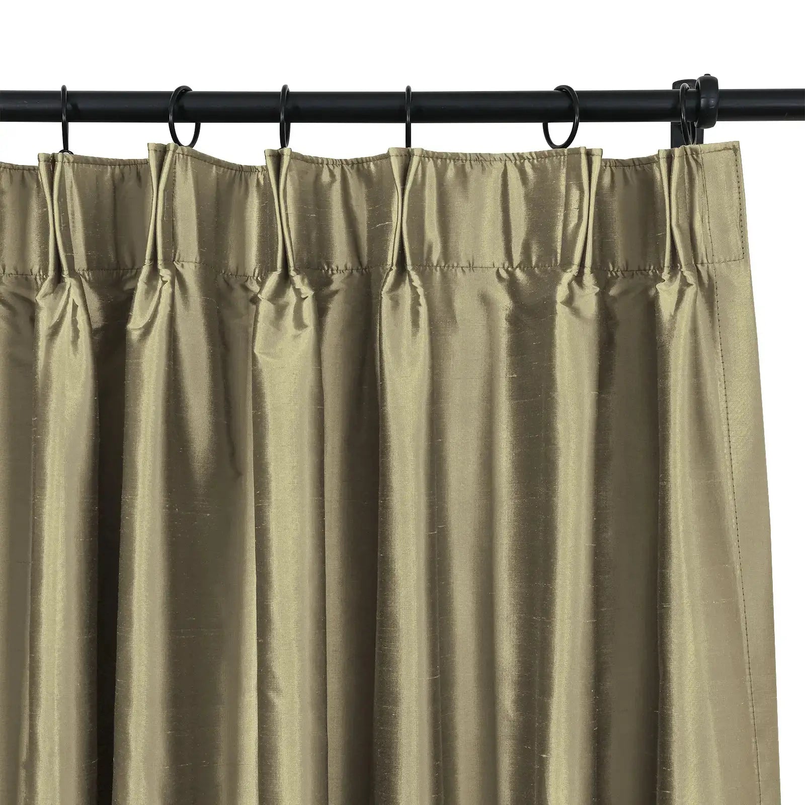Selman Dupioni Silk Curtain Pleated?-TWOPAGES