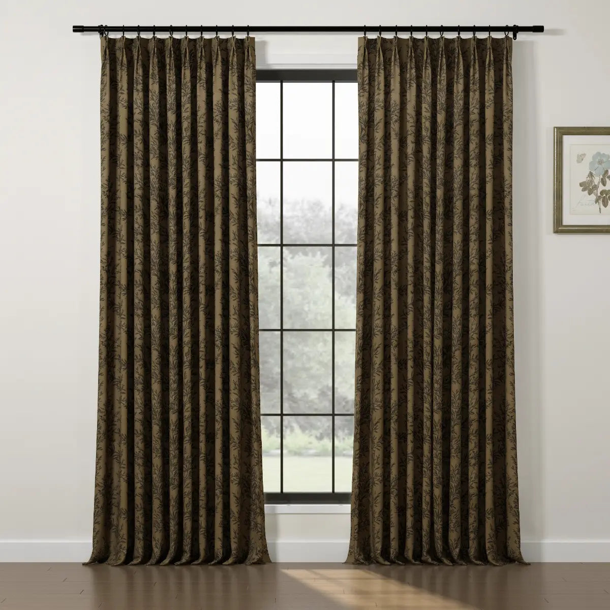 Sara Le Print Linen Drapery Pleated TWOPAGES