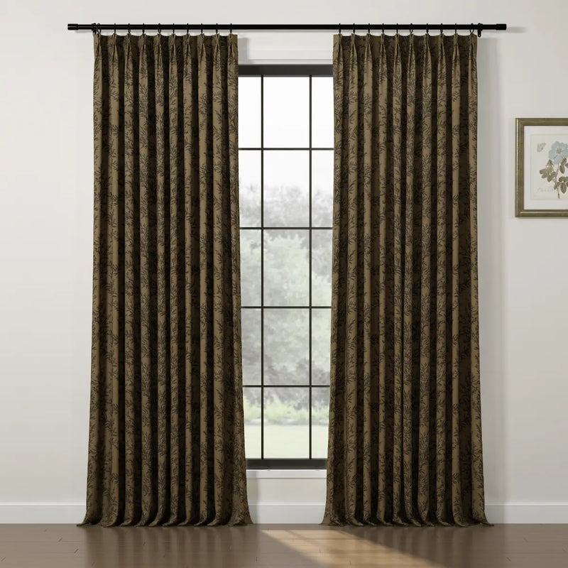 Sara Le Print Linen Drapery Pleated TWOPAGES