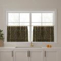 Sara Le Print Linen Pleated Cafe Curtains?-TWOPAGES
