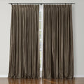 Selman Dupioni Silk Curtain Pleated-?Brown 2013-101-TWOPAGES