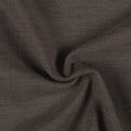 Dark brown textile photograph of a densely woven fabric with a distinct small loop texture and elegant undulating folds