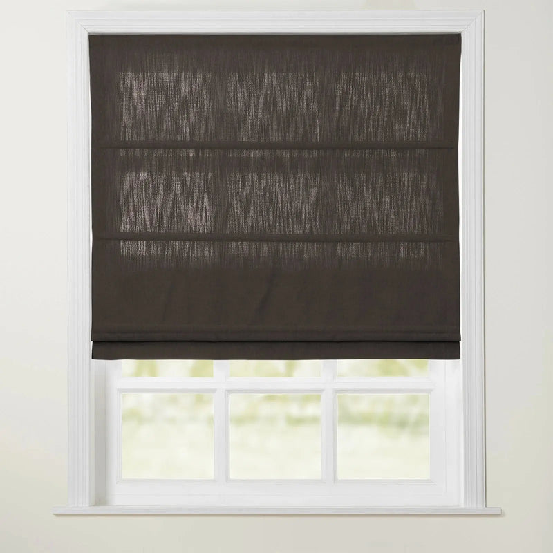 Isabella Cotton Roman Shade Cord Lift- -TWOPAGES