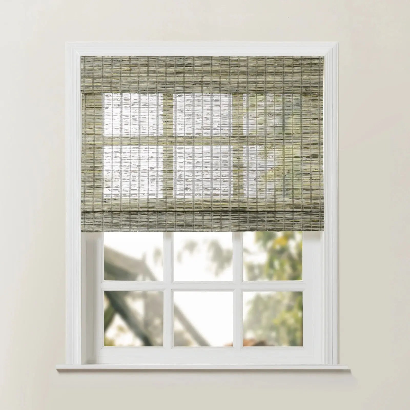 Rae Natural Ramie Jute Woven Wood Blinds - Series D-?-TWOPAGES CURTAINS