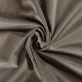 Muted taupe velvet fabric with a plush texture arranged in swirling folds showing a subtle play of light and shadow