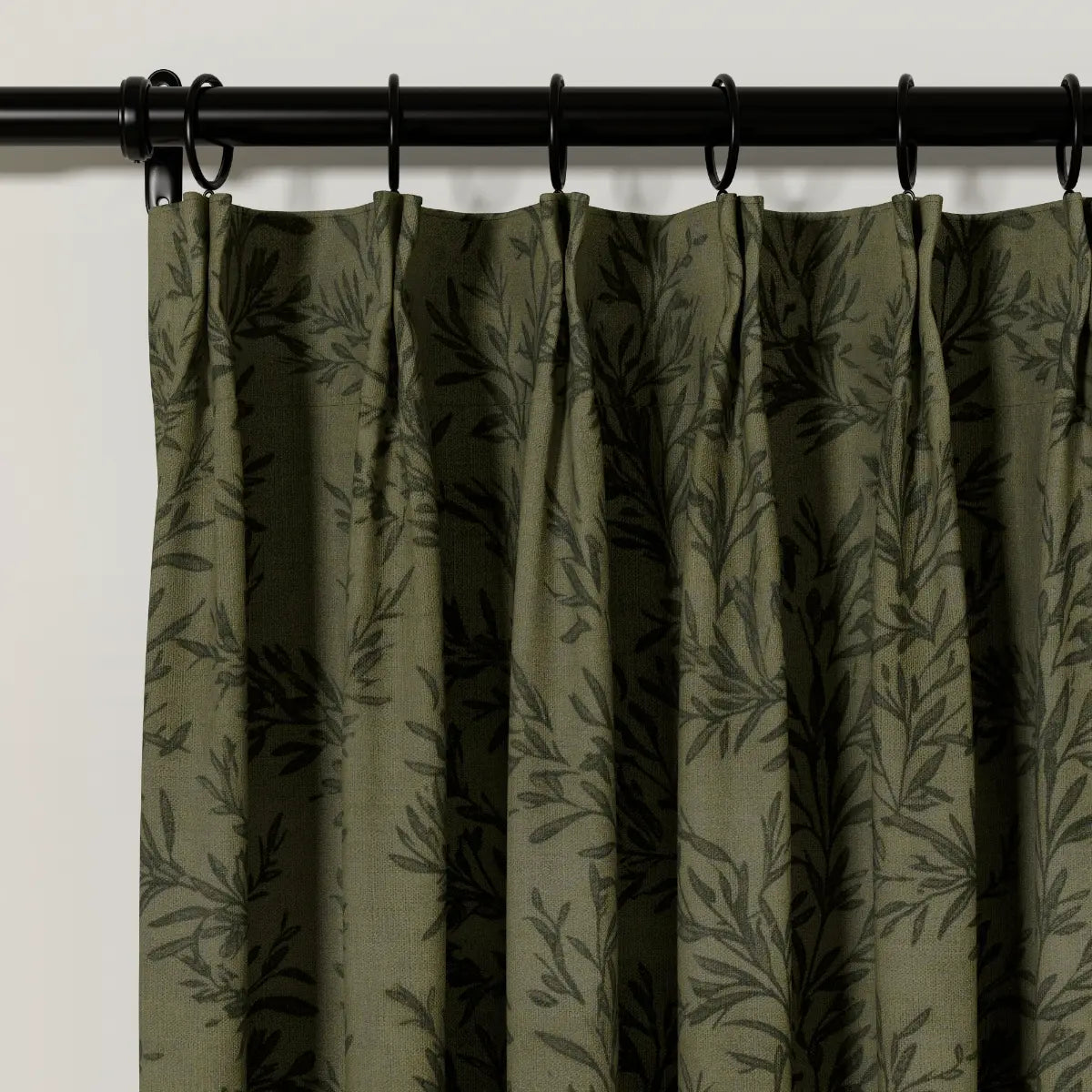 Sara Le Print Linen Cafe Curtains Pleated?-TWOPAGES