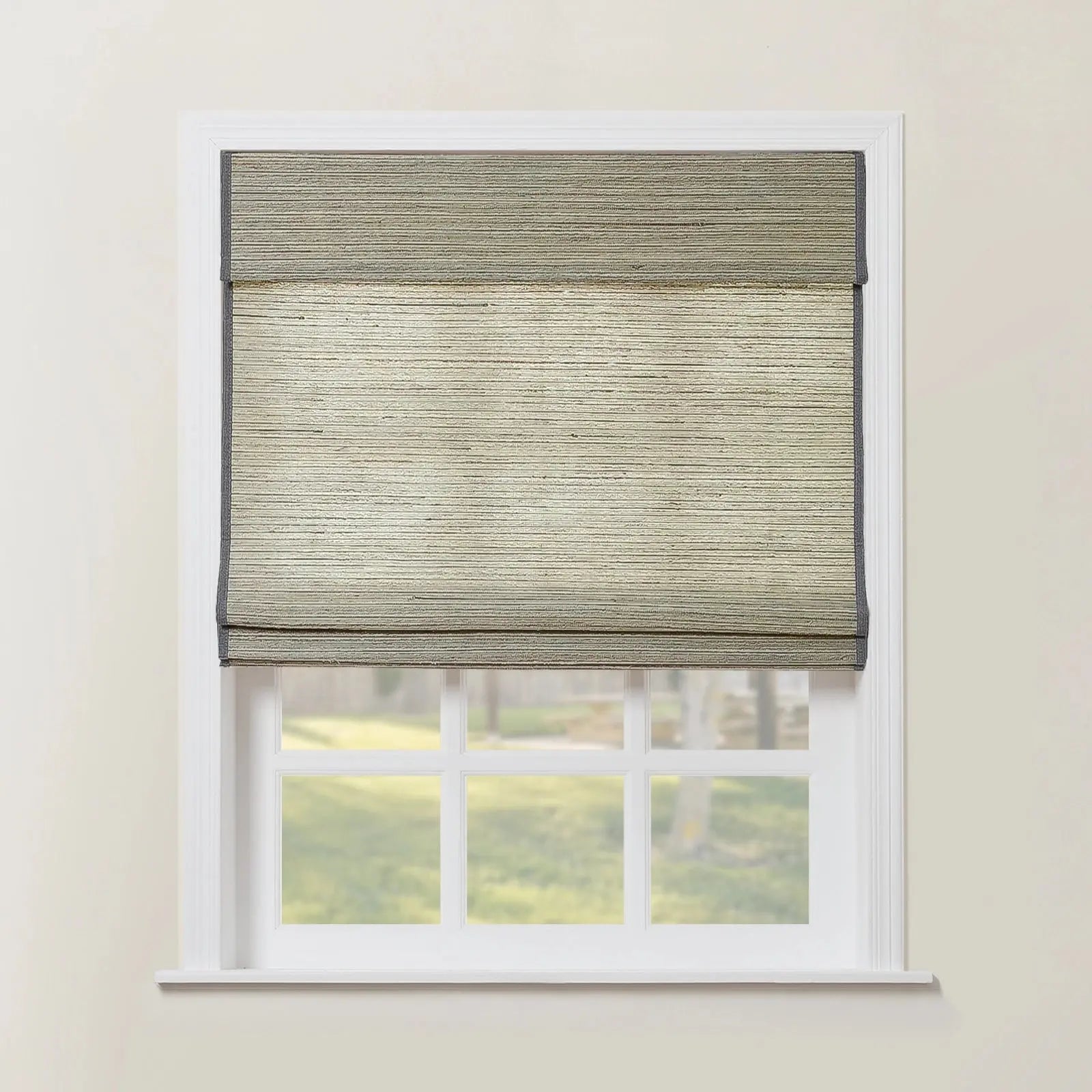 Rae Natural Ramie Flax Woven Wood Blinds - Series C-?-TWOPAGES CURTAINS