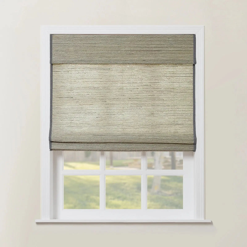 Rae Natural Ramie Flax Woven Wood Blinds - Series C-?-TWOPAGES CURTAINS