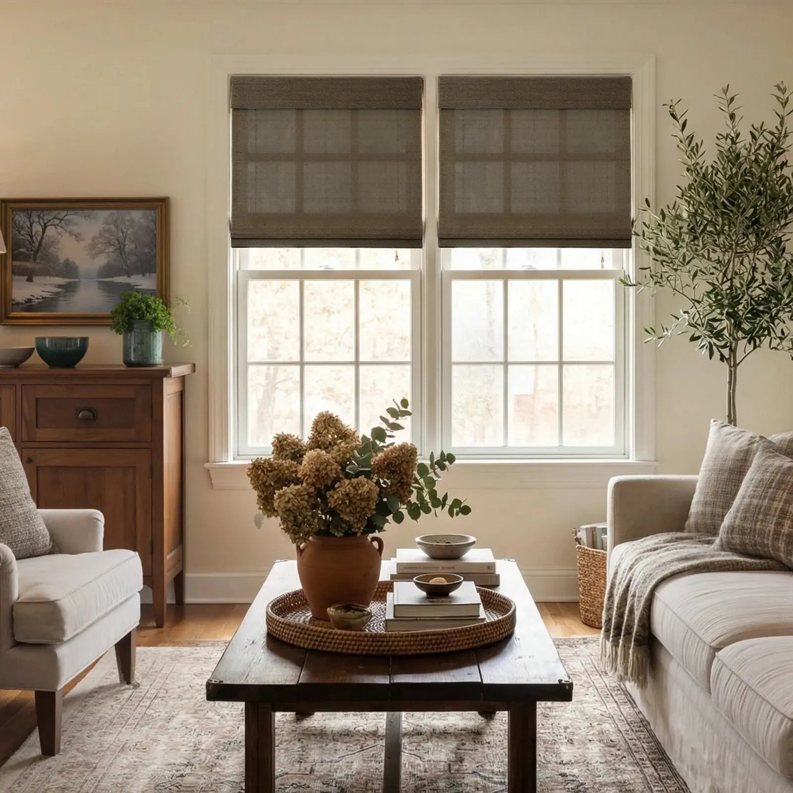 Rae Natural Ramie Bamboo Woven Blinds - Series P-?-TWOPAGES CURTAINS