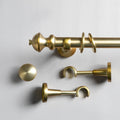 Arno Single Decorative Curtain Rod with Rings-?-TWOPAGES