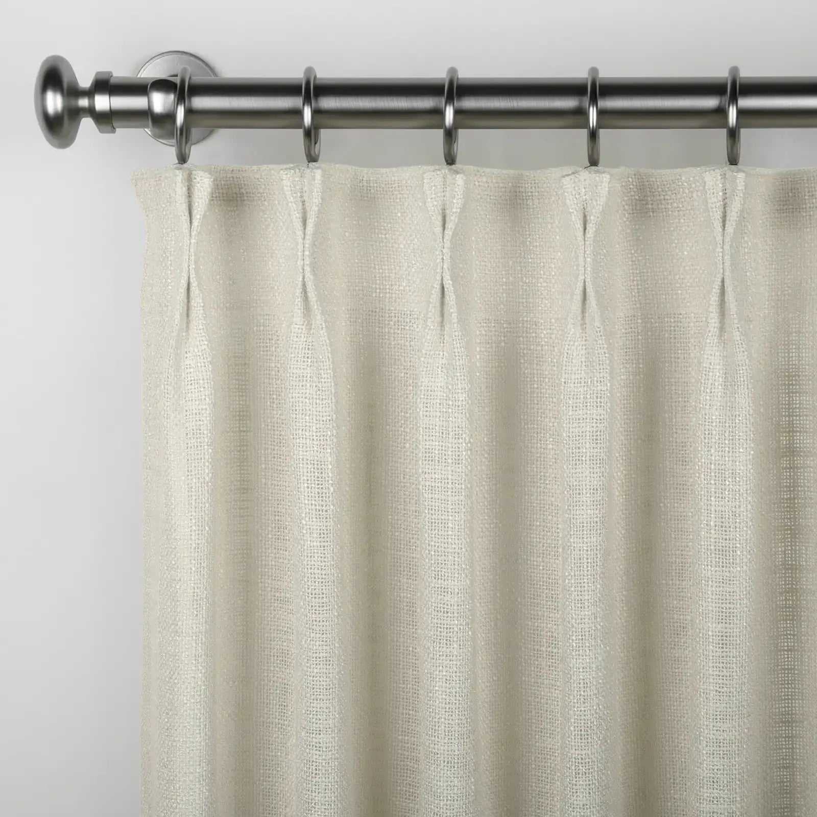 Arno Single Decorative Curtain Rod with Rings-?-TWOPAGES