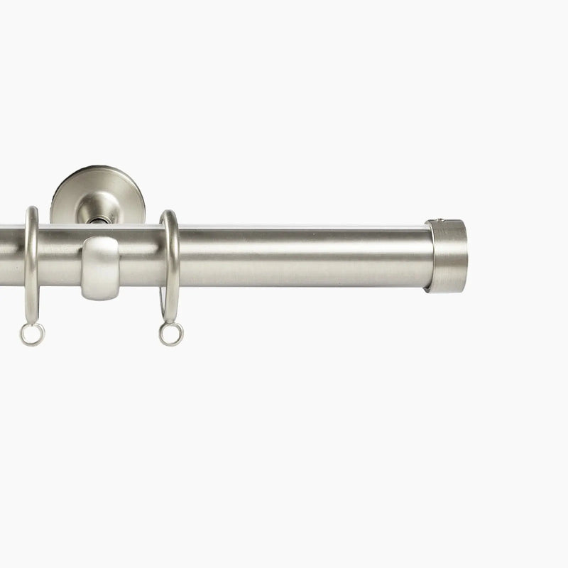 Arno Single Decorative Curtain Rod with Rings-?-TWOPAGES