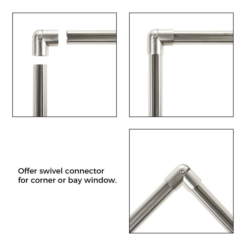 Cato Bay Window Curtain Traverse Pole