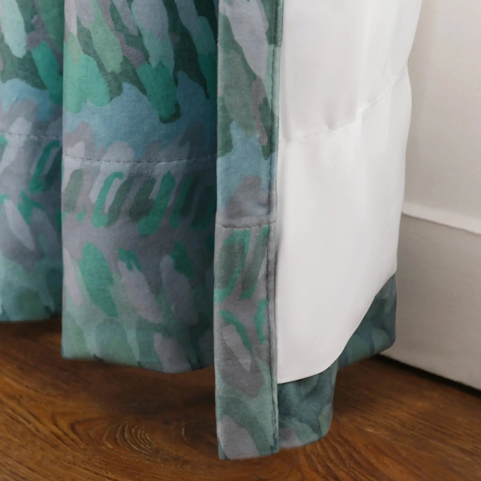 Amy Switzer Printed Velvet Pleated Drapery -TWOPAGES