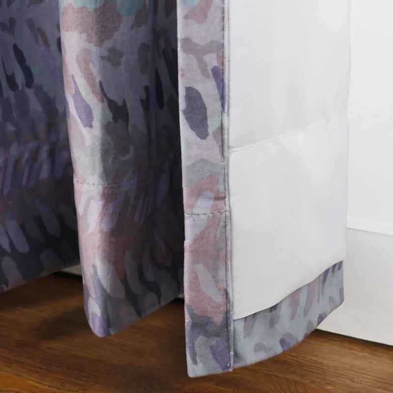 Amy Switzer Printed Velvet Pleated Drapery -TWOPAGES