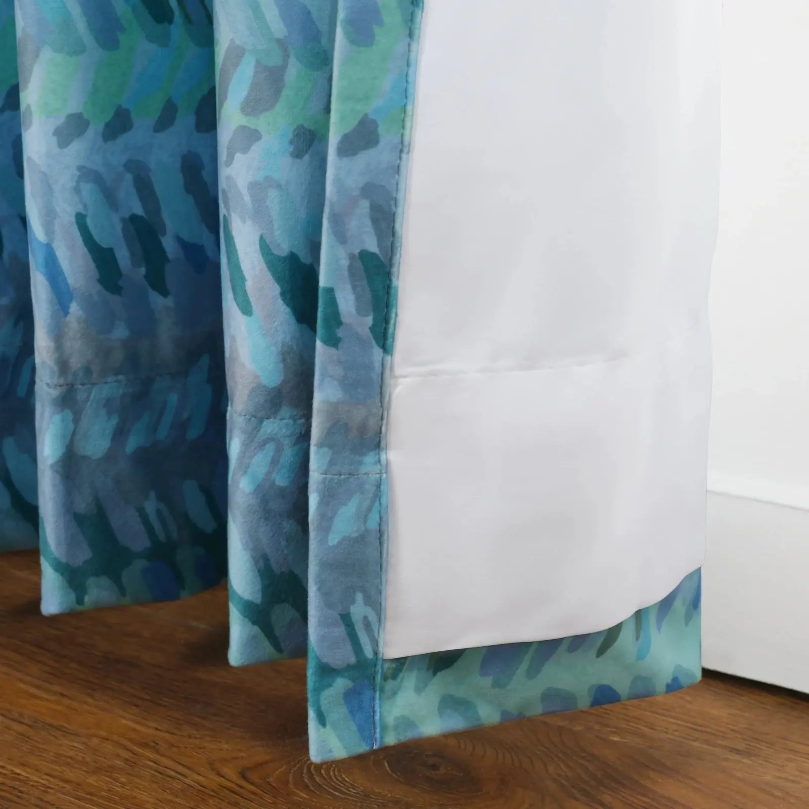 Amy Switzer Printed Velvet Pleated Drapery -TWOPAGES