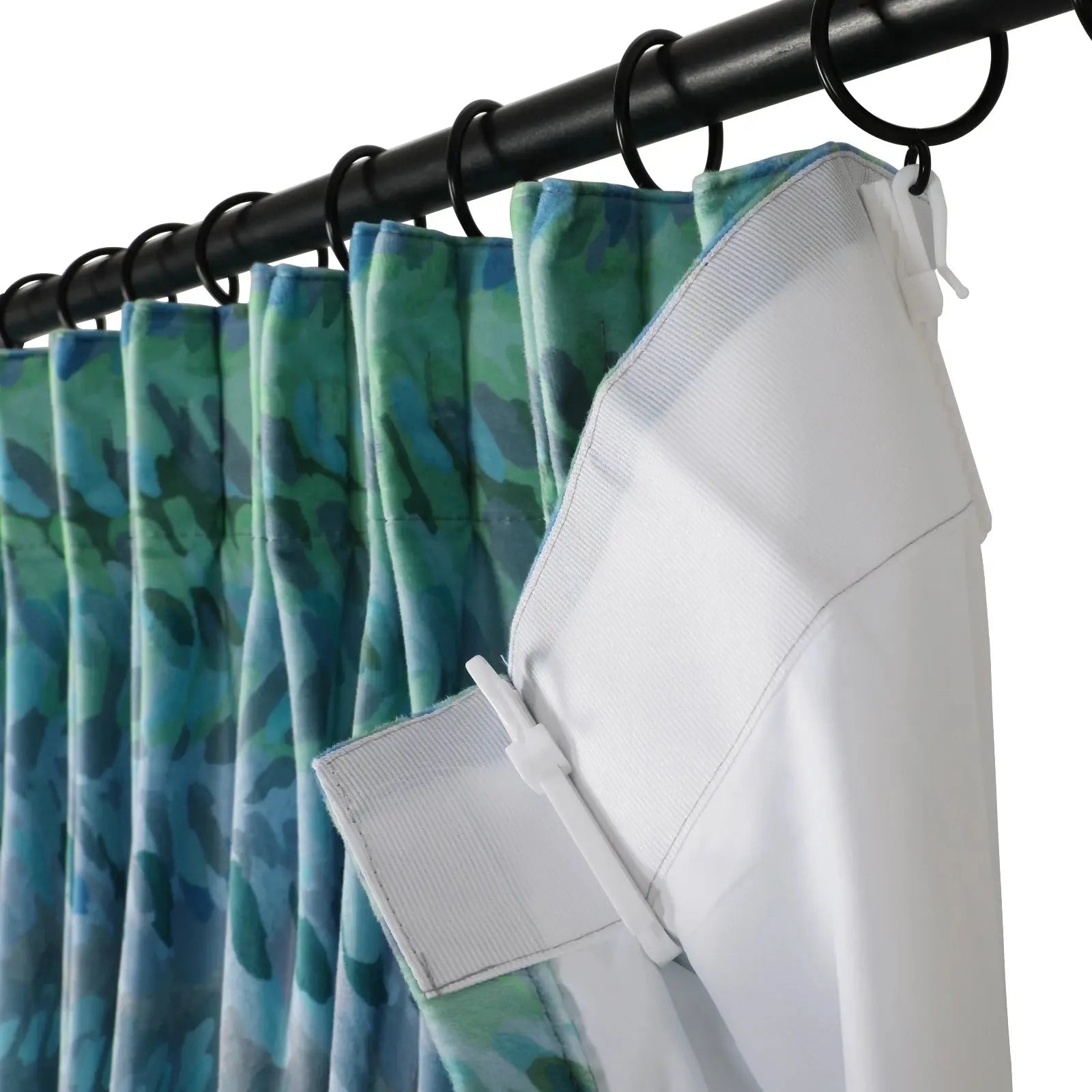 Amy Switzer Printed Velvet Pleated Drapery -TWOPAGES