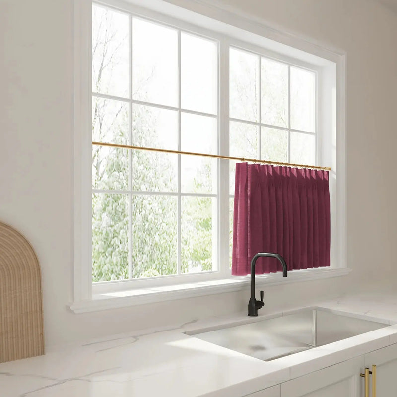 Liz Linen Pleated Cafe Curtains?-TWOPAGES