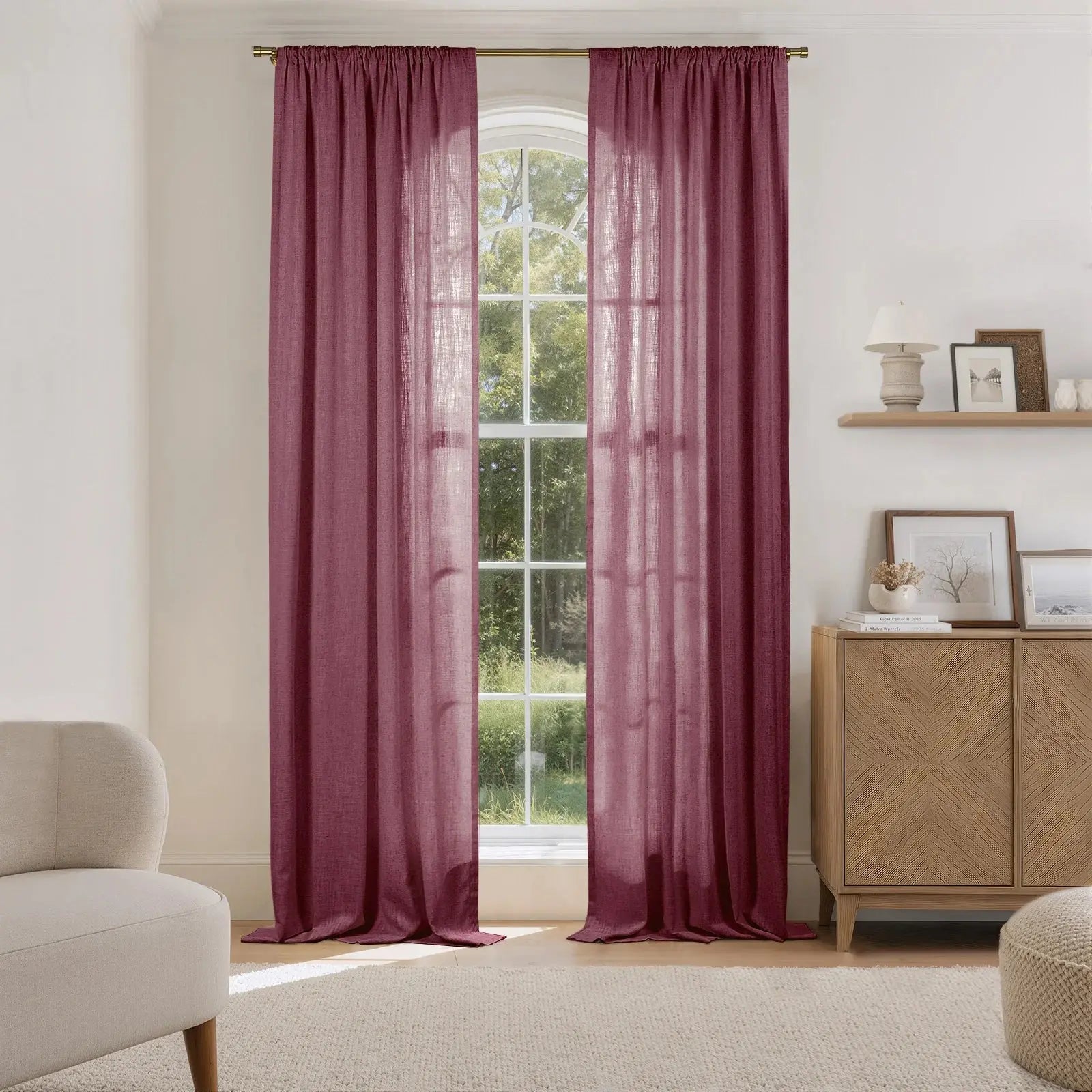 Liz Linen Drape Soft Top- -TWOPAGES