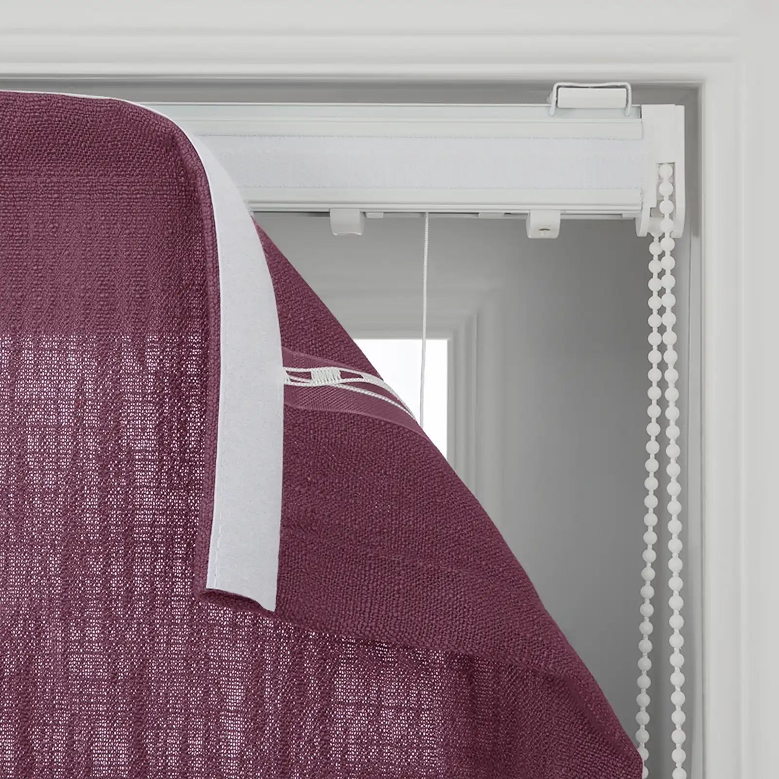 Liz Linen Flat Roman Blind Cord Lift