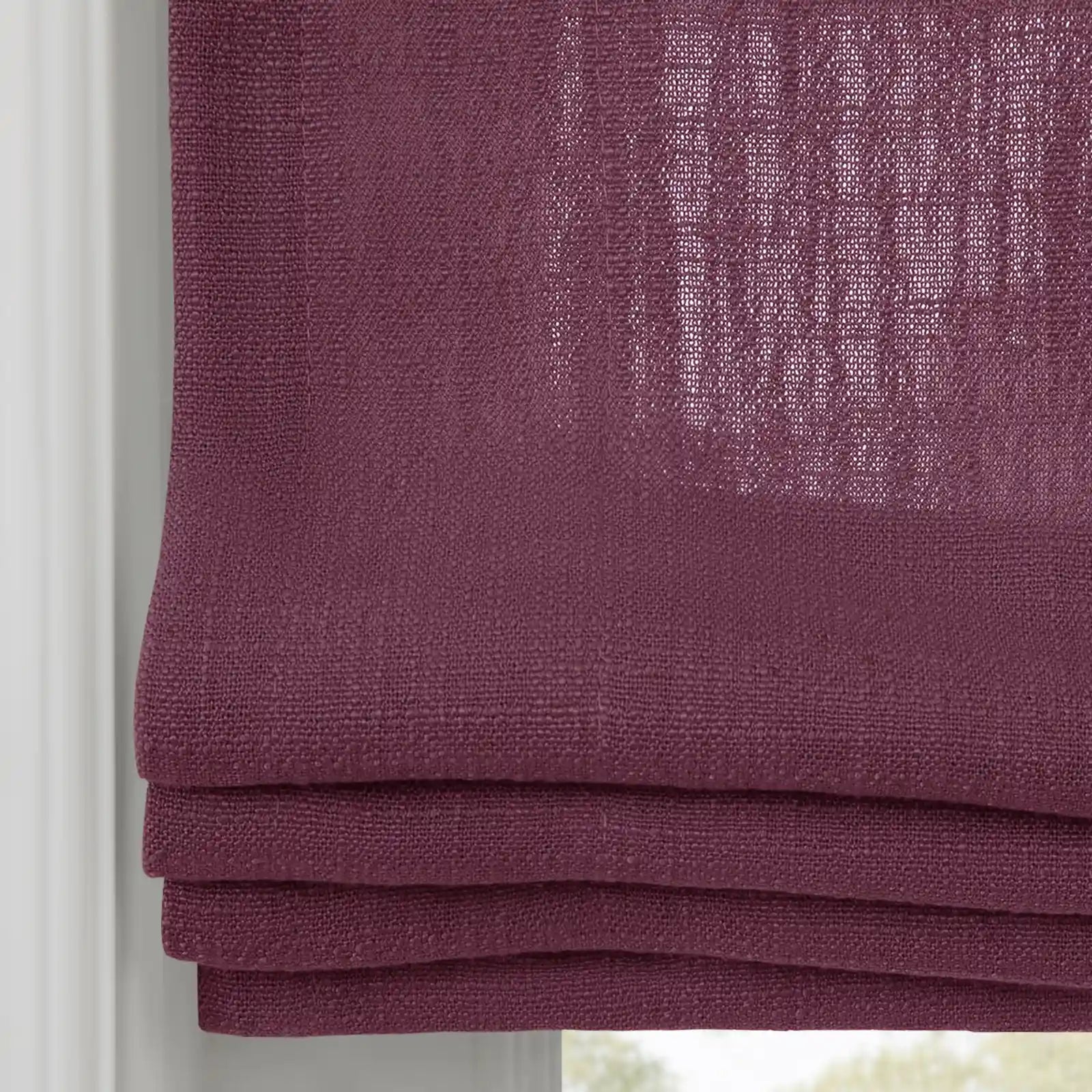 Liz Linen Flat Roman Blind Cord Lift