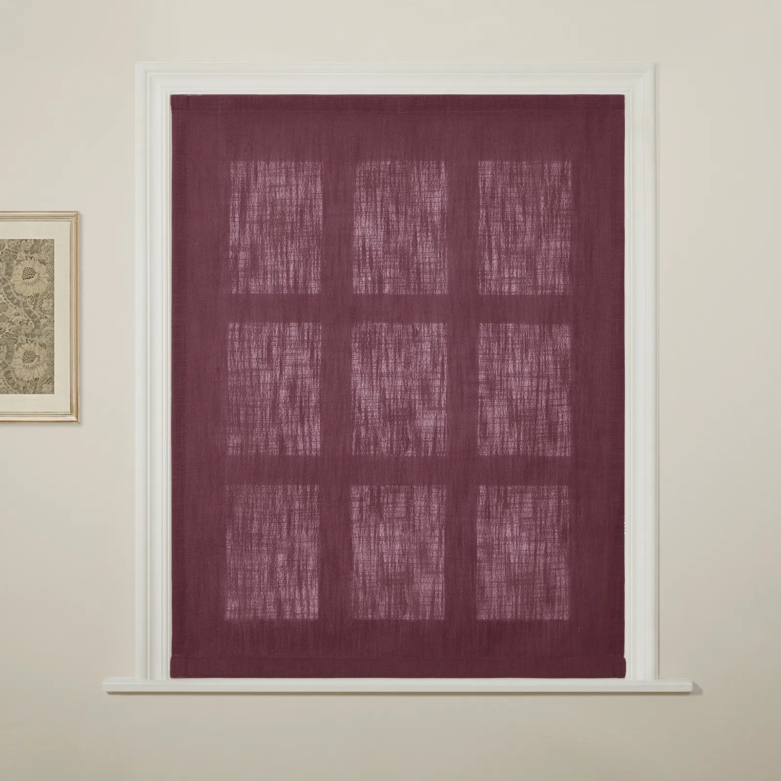 Liz Linen Flat Roman Blind Cord Lift