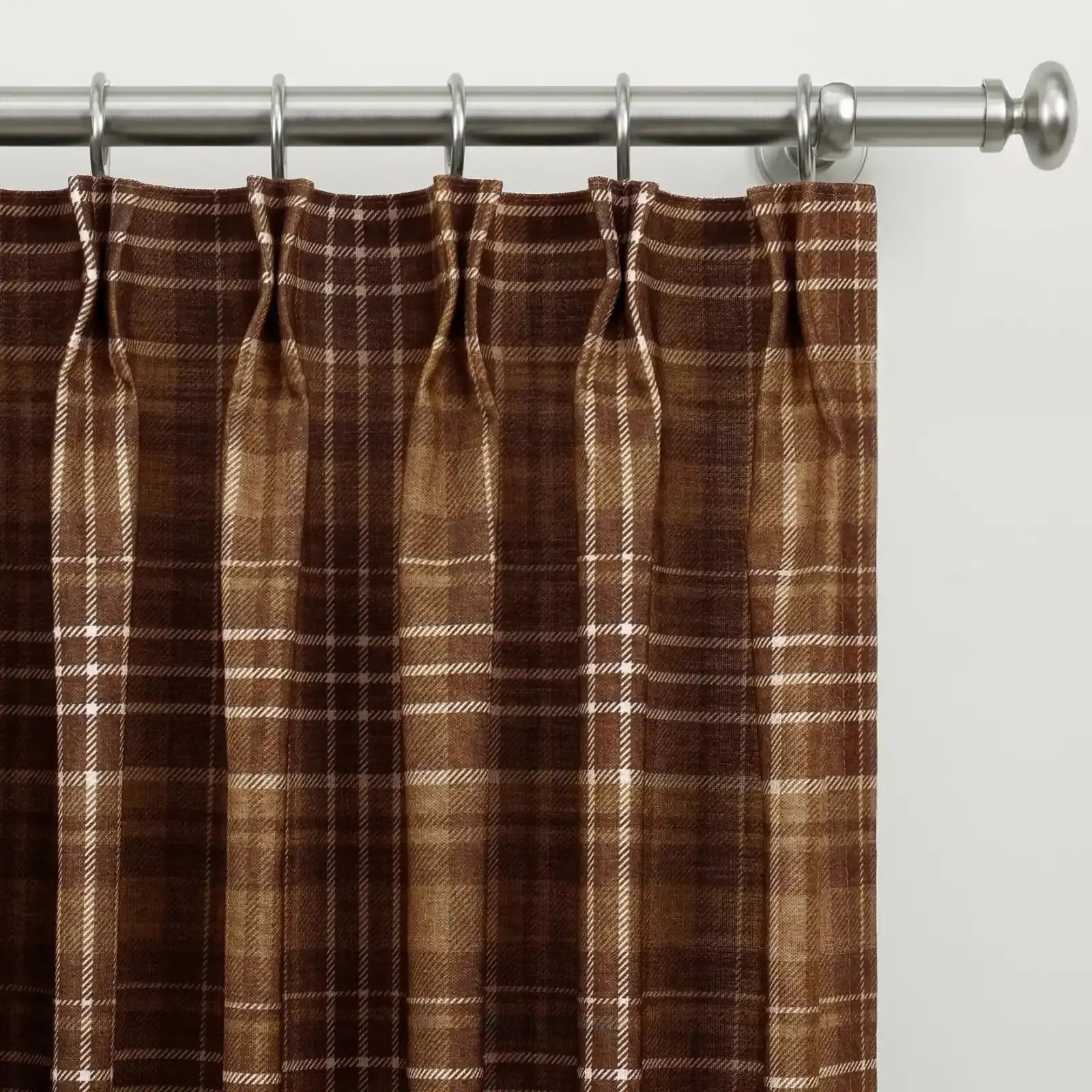 Kim Morrow Print Cotton Curtain Pleated- -TWOPAGES
