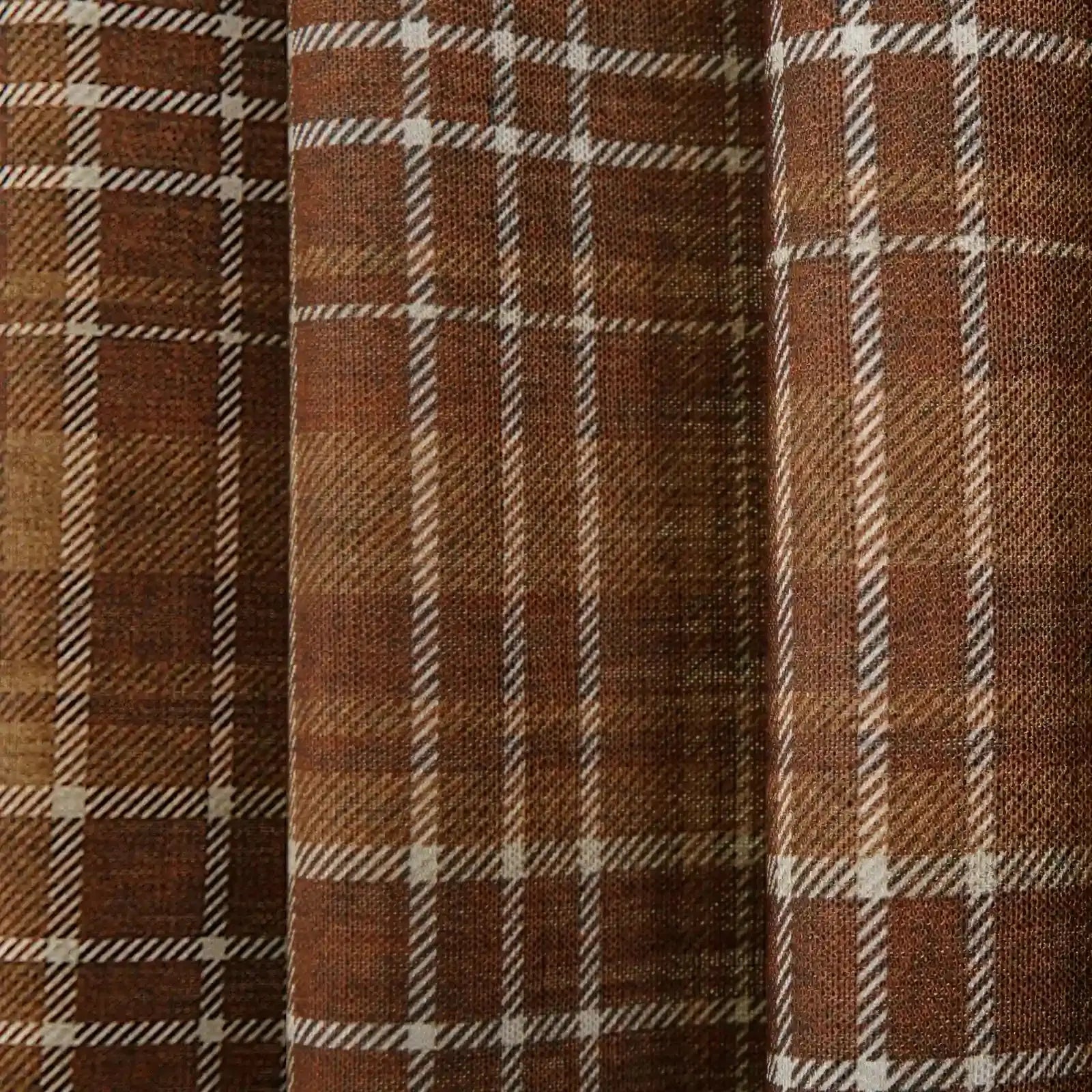 Kim Morrow Print Cotton Curtain Pleated- -TWOPAGES