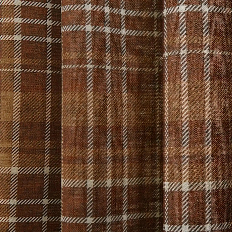 Kim Morrow Print Cotton Curtain Pleated- -TWOPAGES