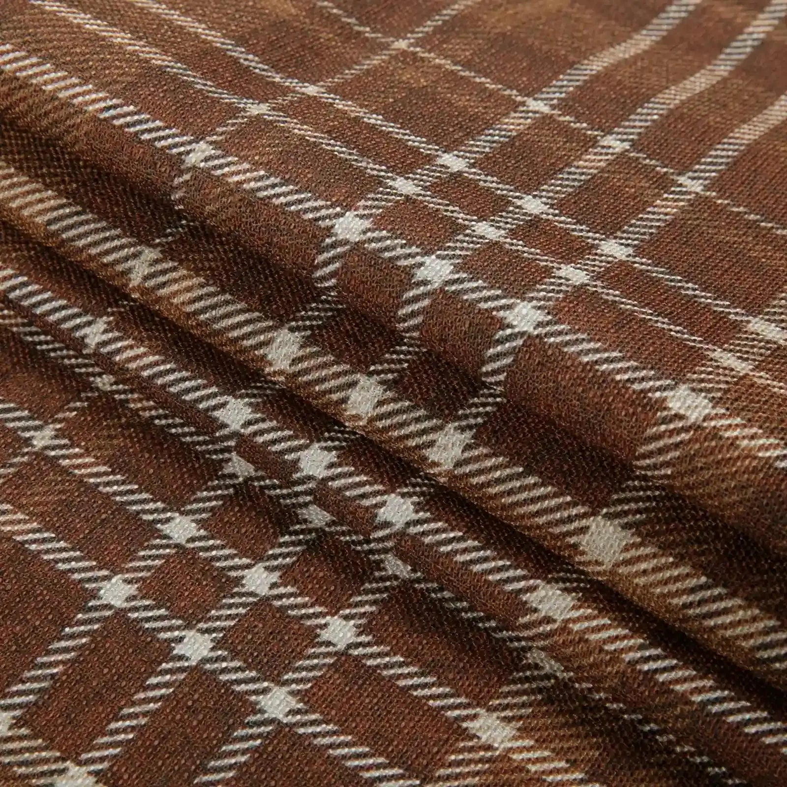 Kim Morrow Print Cotton Curtain Pleated- -TWOPAGES