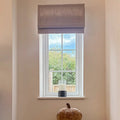 Liz Linen Blend Roman Shade Cordless - Wooden Headrail- -TWOPAGES