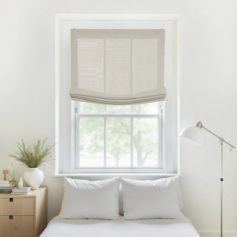 Liz Linen Relaxed Roman Blind Cord Lift