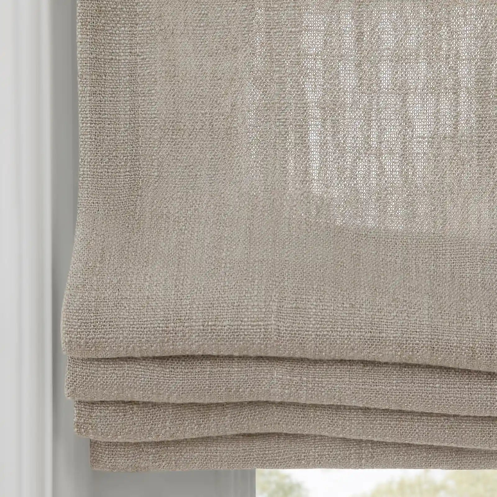 Liz Linen Flat Roman Blind Cord Lift
