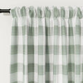 Celia Striped Plaid Cafe Curtain?-TWOPAGES