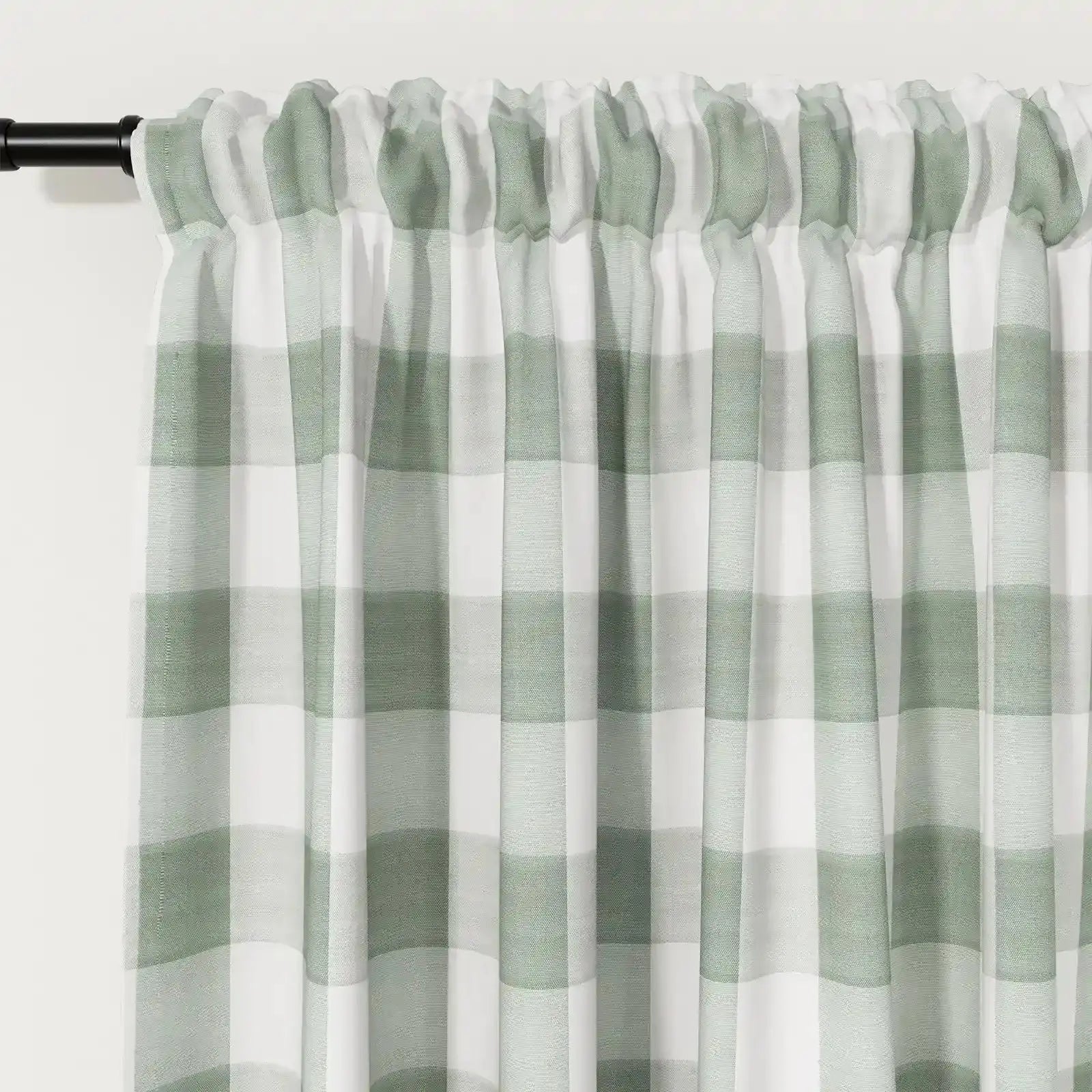 Celia Striped Plaid Cafe Curtain?-TWOPAGES