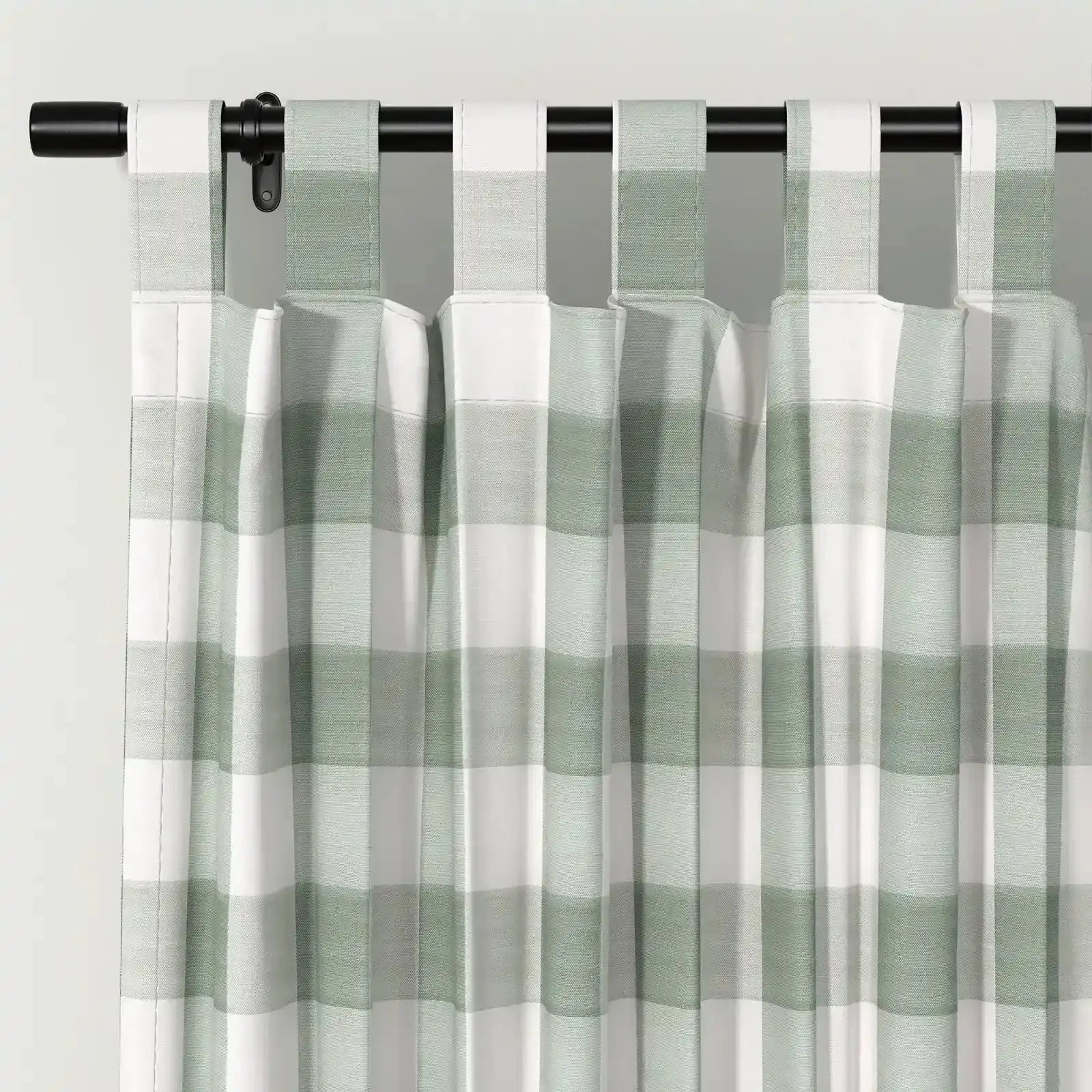Celia Striped Plaid Cafe Curtain?-TWOPAGES