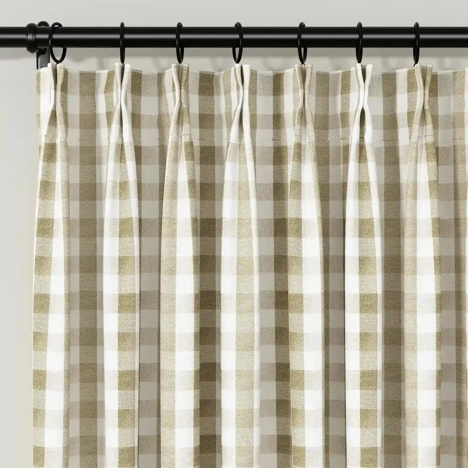 Celia Striped Plaid Curtain?-TWOPAGES