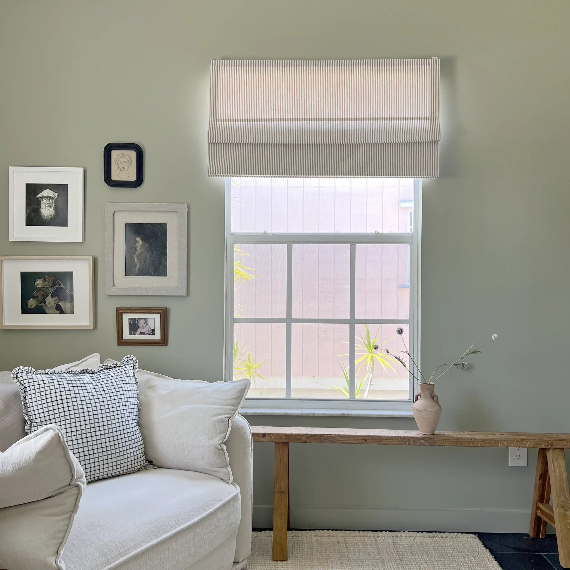 Celia Patterned Roman Shade Cordless -TWOPAGES
