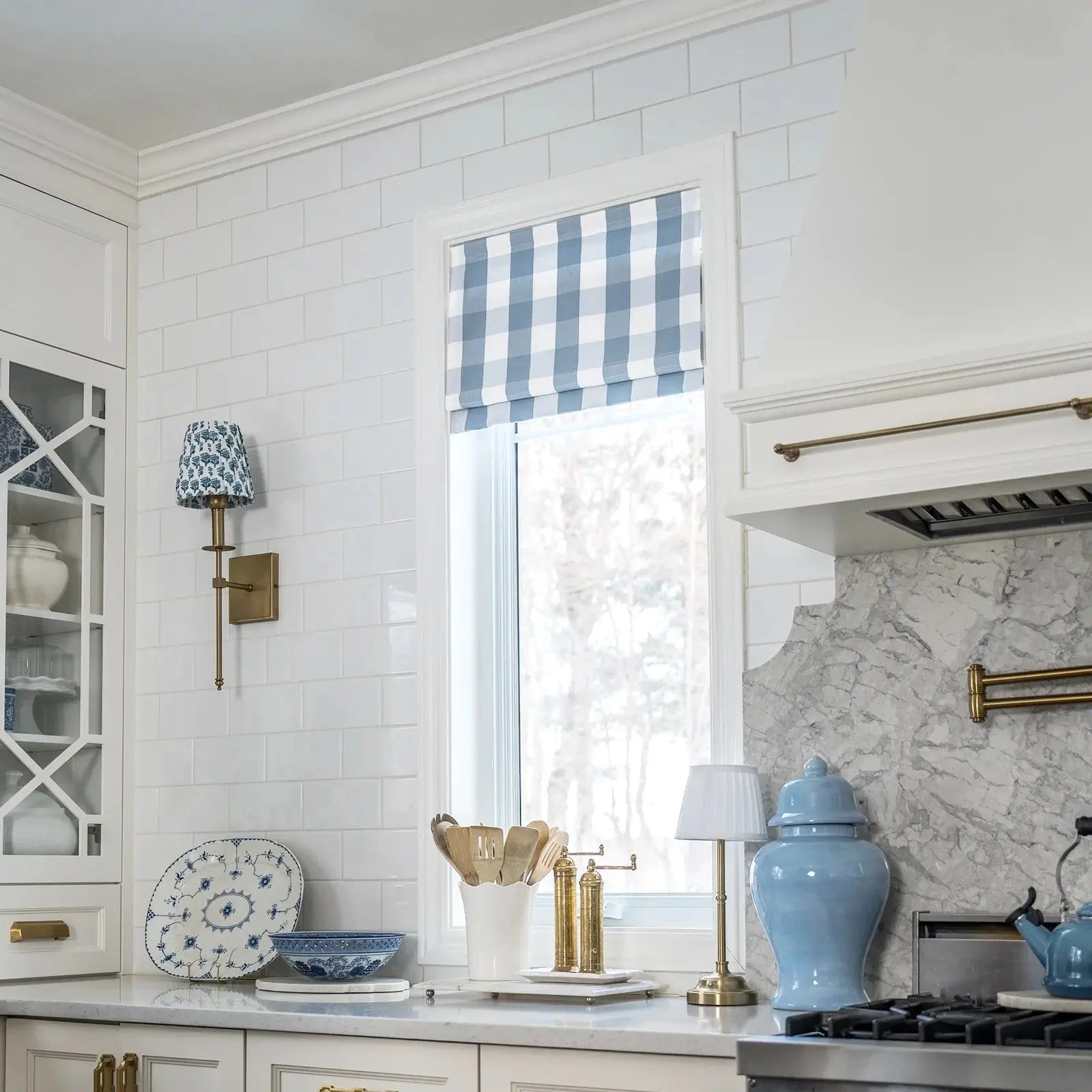 Celia Patterned Roman Shade Cordless -TWOPAGES