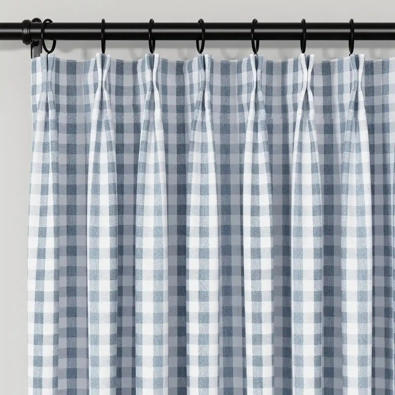 Celia Striped Plaid Curtain?-TWOPAGES