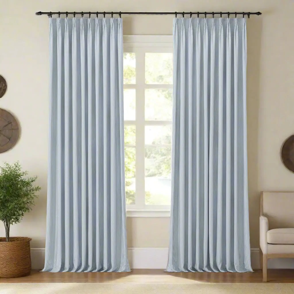 Celia Striped Plaid Curtain?-TWOPAGES