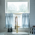 Celia Striped Plaid Cafe Curtain?-TWOPAGES