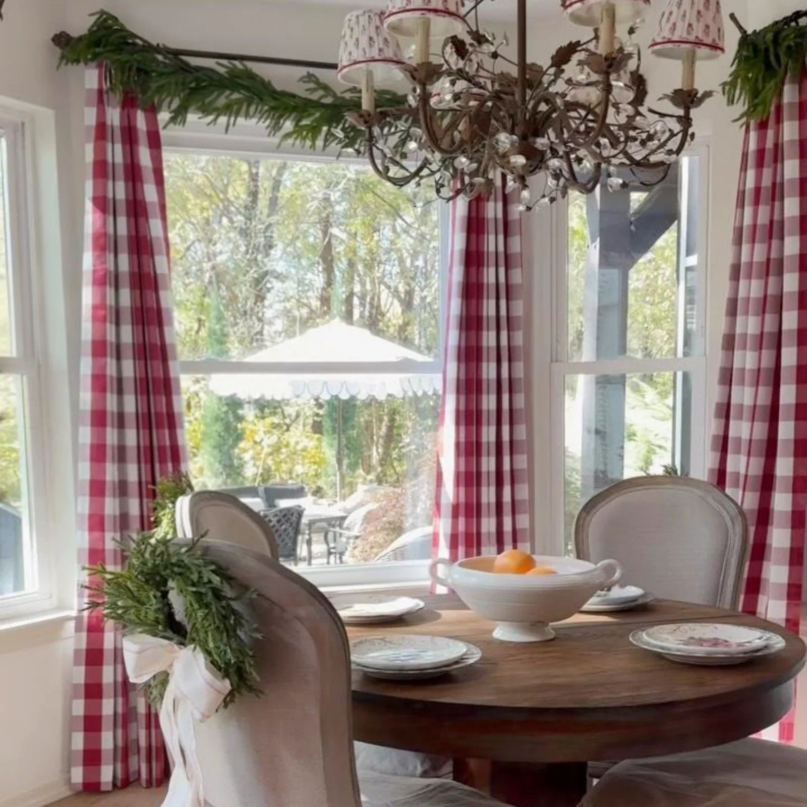 Celia Striped Plaid Curtain-?-TWOPAGES