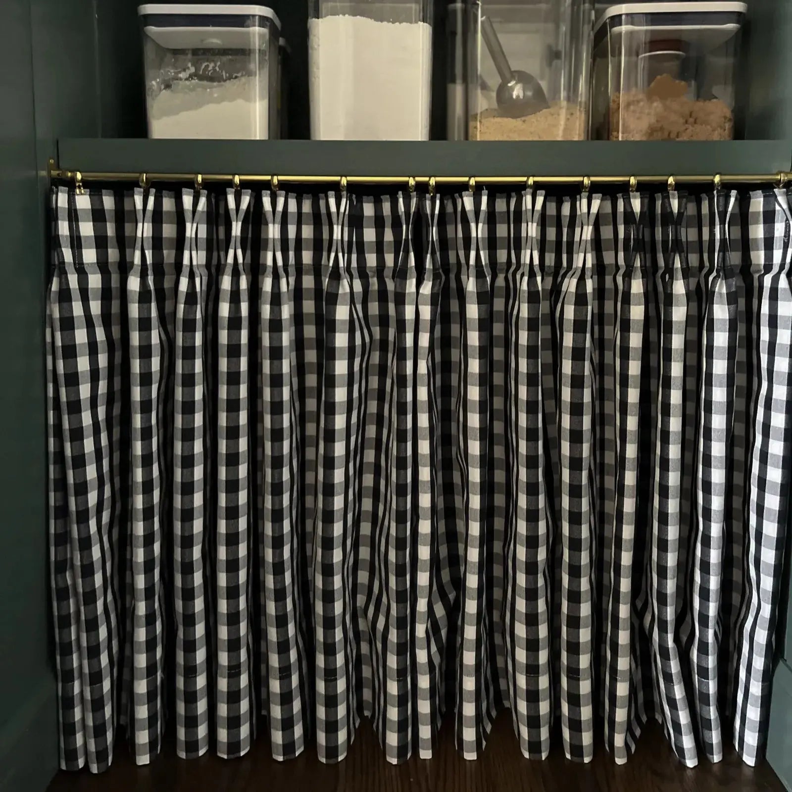 Celia Striped Plaid Cafe Curtain?-TWOPAGES