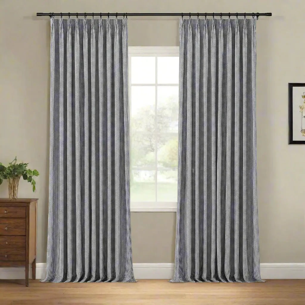 Celia Striped Plaid Curtain?-TWOPAGES