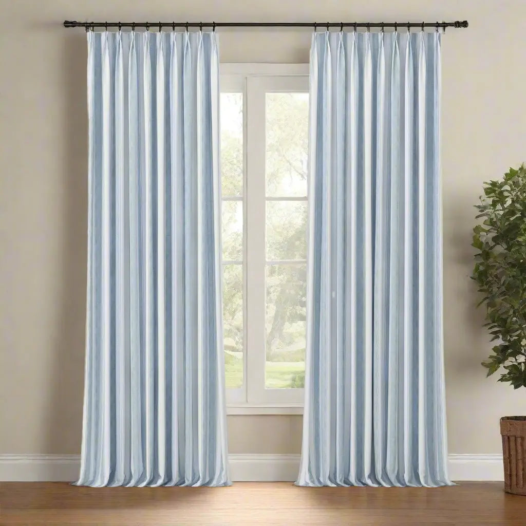 Celia Striped Plaid Curtain?-TWOPAGES