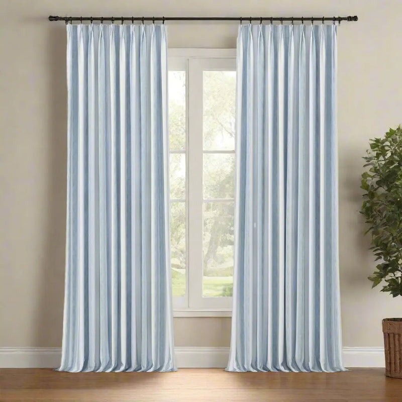 Celia Striped Plaid Curtain?-TWOPAGES