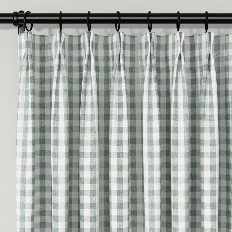 Celia Striped Plaid Curtain?-TWOPAGES