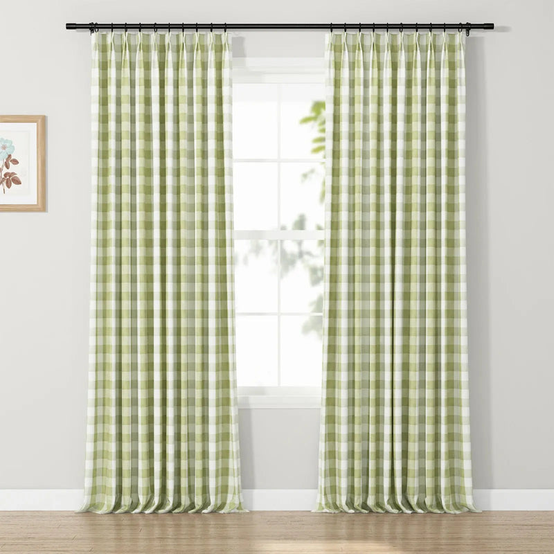 Celia Striped Plaid Curtain?-TWOPAGES