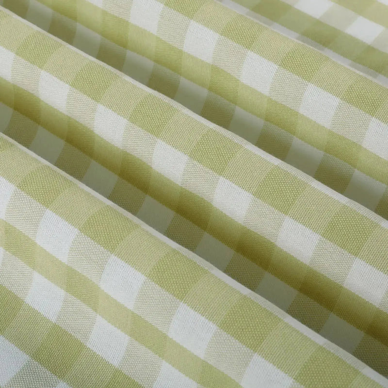 Celia Striped Plaid Cafe Curtain?-TWOPAGES